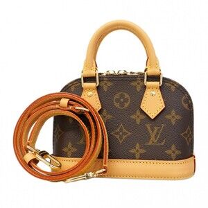 Louis Vuitton Monogram Nano Alma Handbag M82717 Brown 2-Way Bag for Women